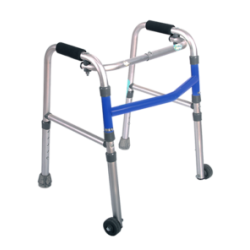 Andadera Infantile de Aluminio Plegable Azul