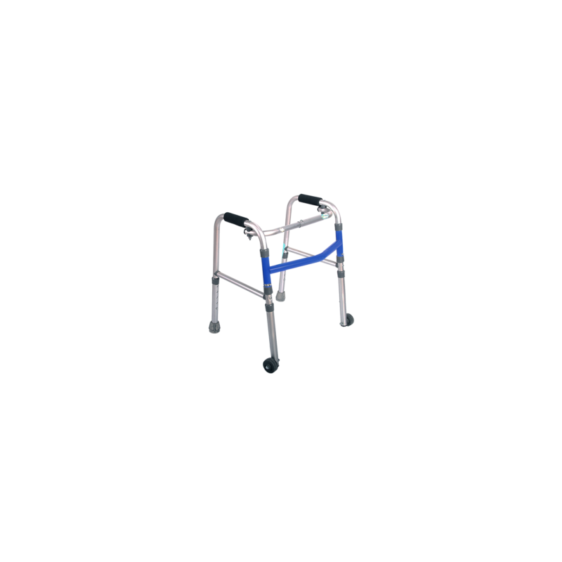 Andadera Infantile de Aluminio Plegable Azul