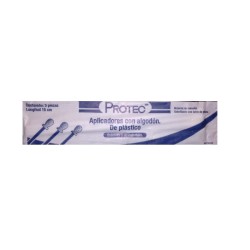 Aplicador Plástico con Algodón Protec c/3 c/100 Esteril