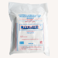 Compresa Quirurgica DIBAR No Esteril Pqt C/6