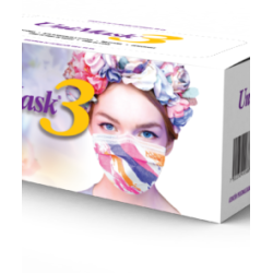 Cubrebocas Quirúrgico 3 Pliegues UniMask3 c/50pz
