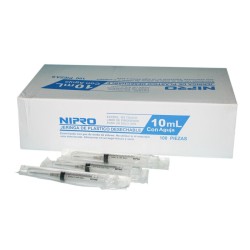 Jeringa Desechable Nipro 10ml c/100pz