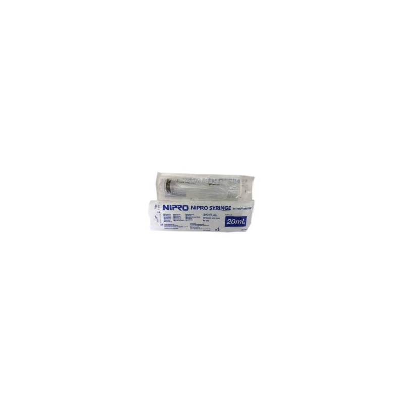 Jeringa Desechable Nipro 20ml c/50 pzs