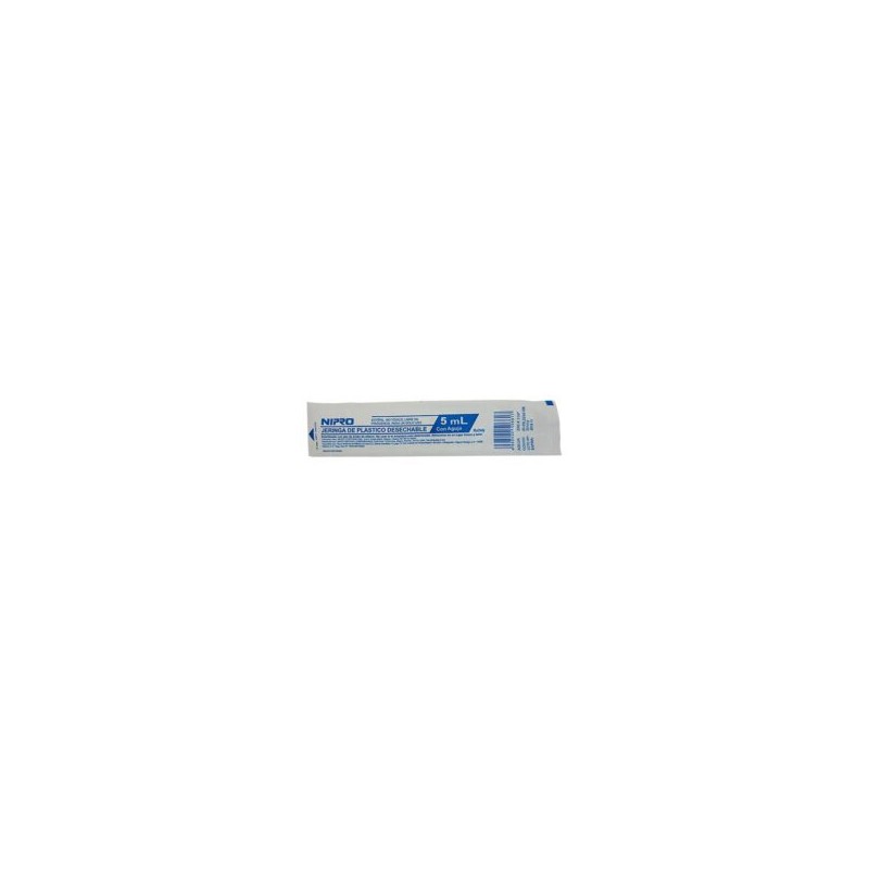 Jeringa Desechable Nipro 5ml  C/100pzs