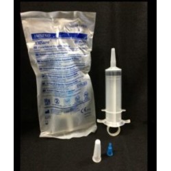Jeringa para irrigar con anillo esteril