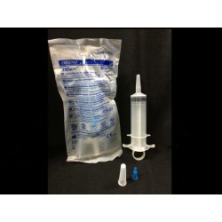 Jeringa para irrigar con anillo esteril