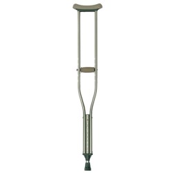 Muletas de Aluminio Axilares con Acabado Natural