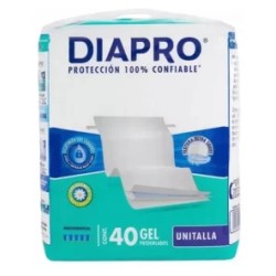 Pañal Adulto Predoblado Unitalla DIAPRO c/40pza