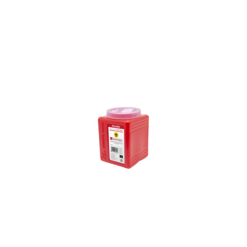 Recolector de Punzocortantes PW Rojo