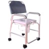 Silla Cómodo Ducha de Aluminio con Ruedas Acojinado