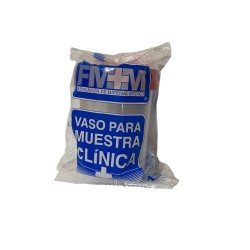 Vaso Recolector FMM Tapa Roja Esteril paquete c/100
